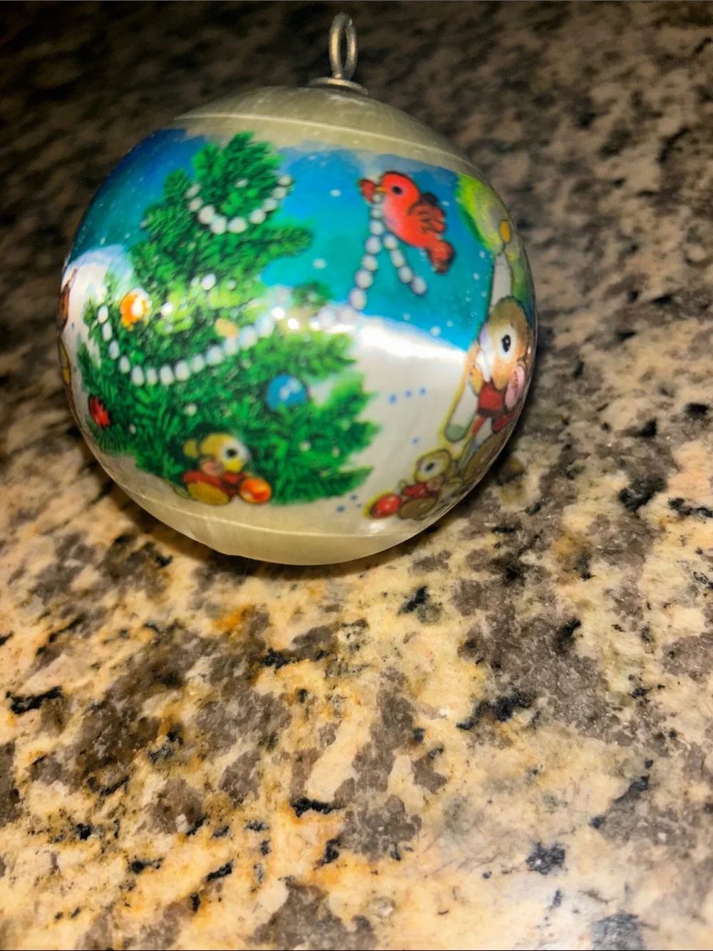 Vintage Holiday Greetings Ornament